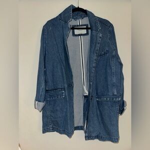 American Eagle Denim Blazer